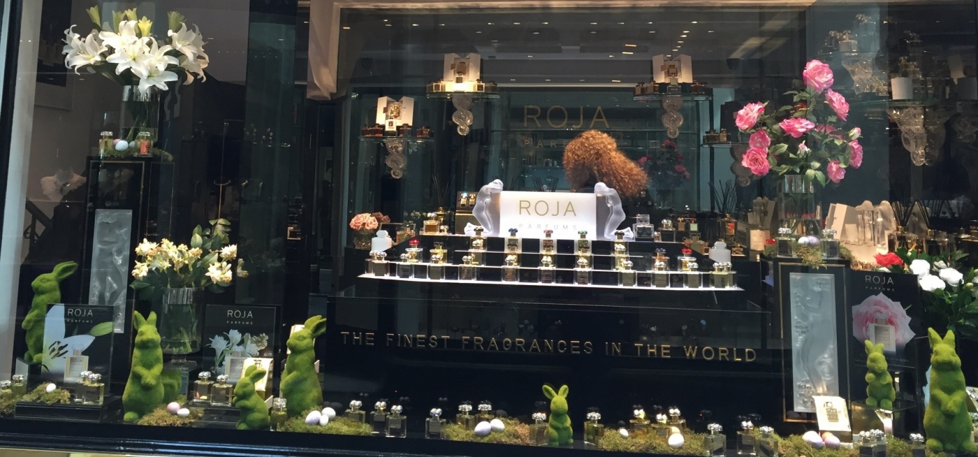 Photo: Window displays in London: Spring motifs