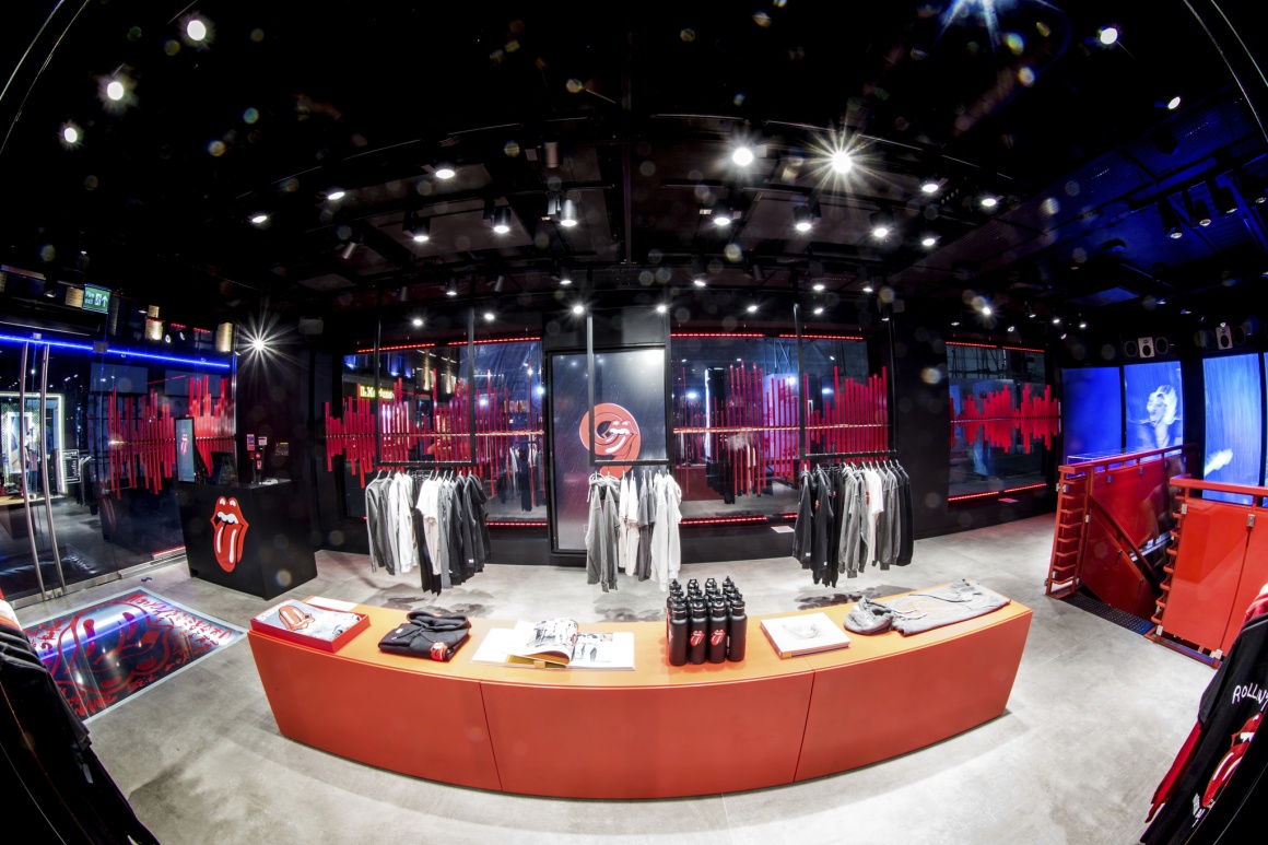 A view inside the Rolling Stone flagship store in London...