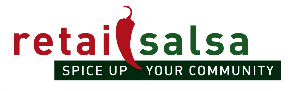 Logo: Retail Salsa - Spice up your community
