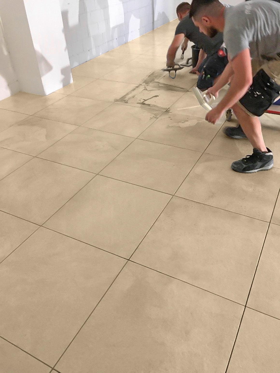 Renovation work in the store