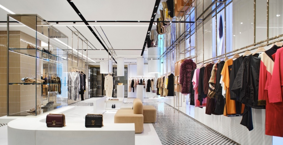 Burberry Flagship Store Ground Floor interior design...